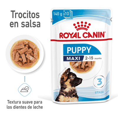 sobrino tragedia Congelar Royal Canin Húmeda Pouche Maxi Cachorro Super Premium| Petstation - petsec